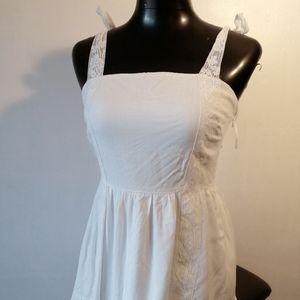 LULUS white linen dress